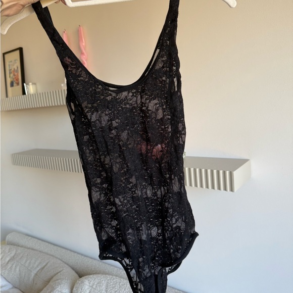 American Apparel Black Lace Bodysuit - Picture 2 of 4